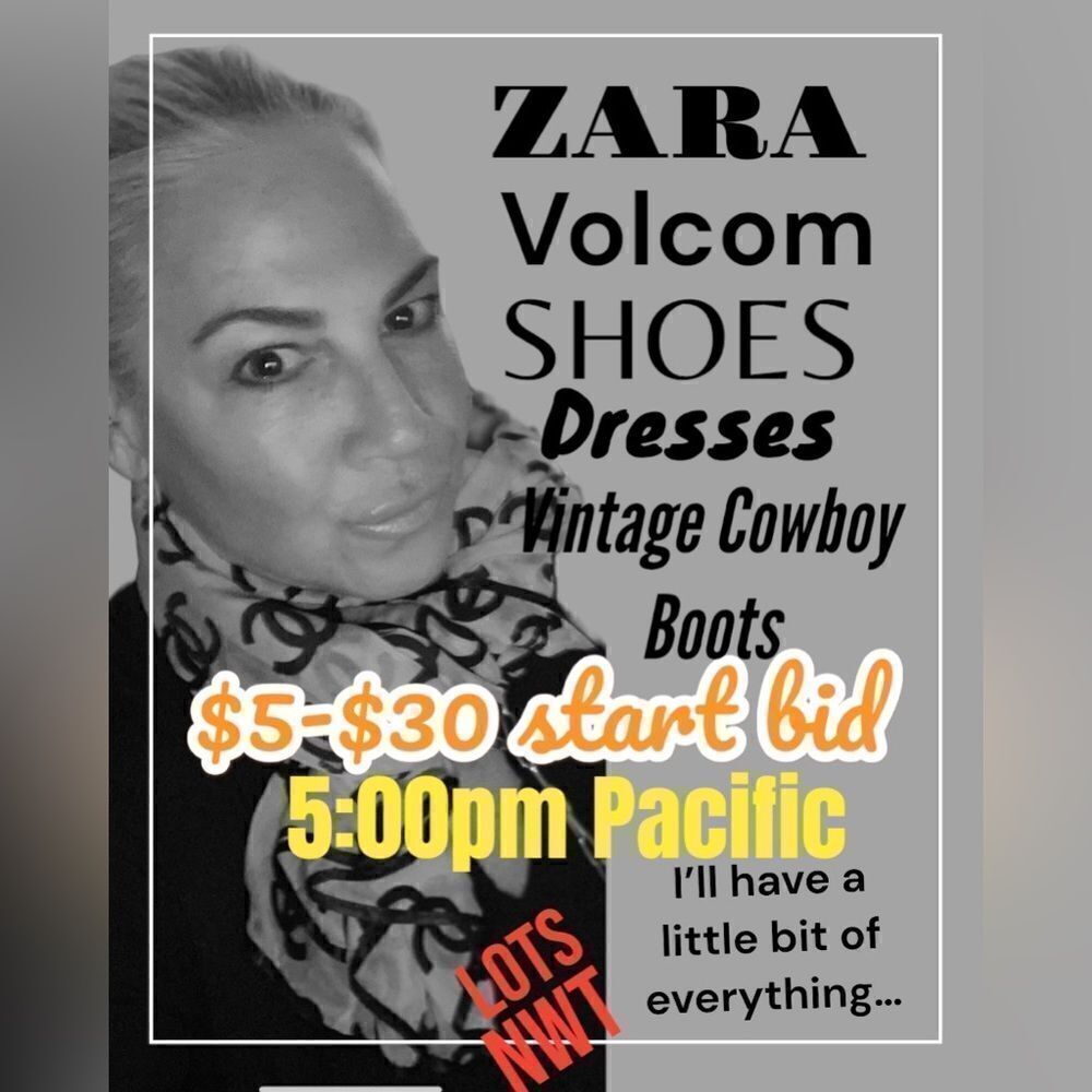 I’ll be live today at 5:00pm pacific time💙 new Zara! Vintage western boots